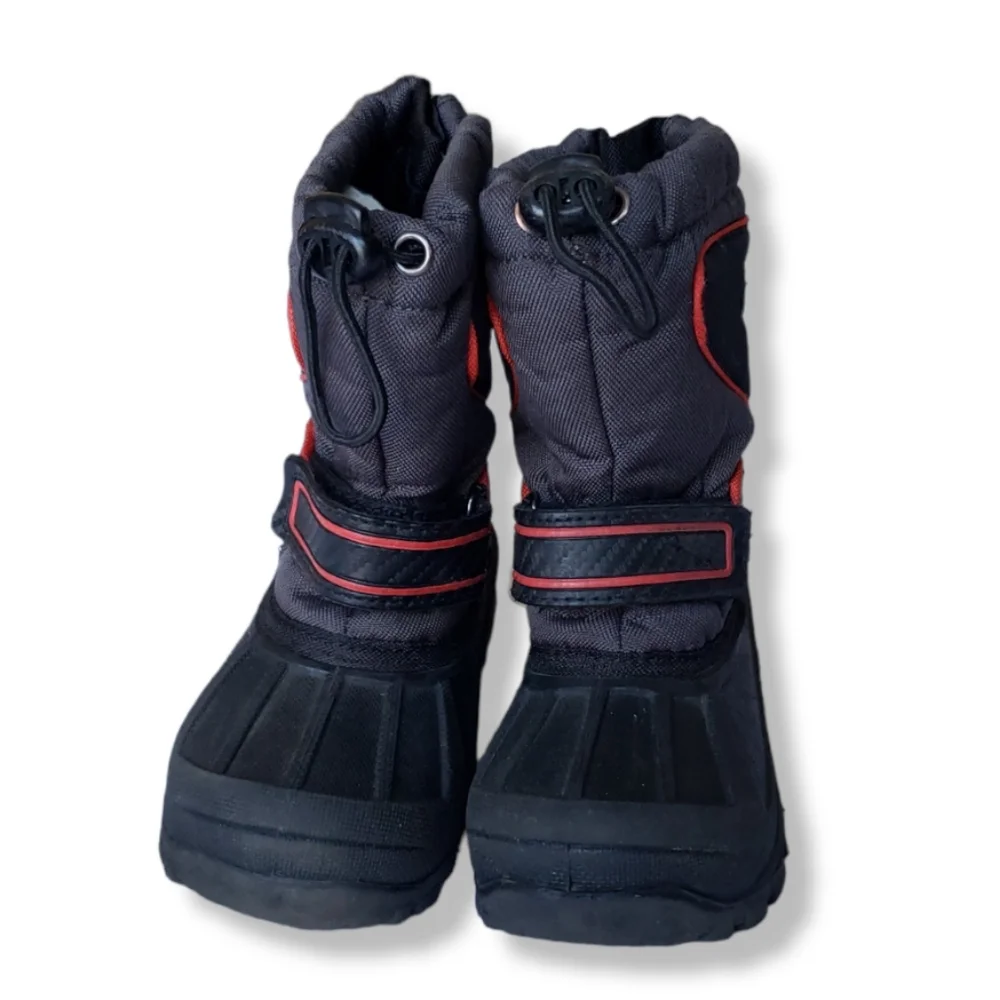Thermolite Black Snow Boots Kids Size 9
